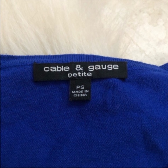 Cable & Gauge Lace Embroidered Cardigan - Picture 6 of 6